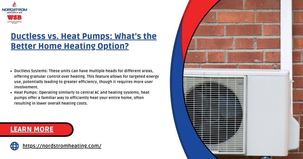 Ductless vs. Heat Pumps What's the Better Home Heating Option? Washington's Best HVAC